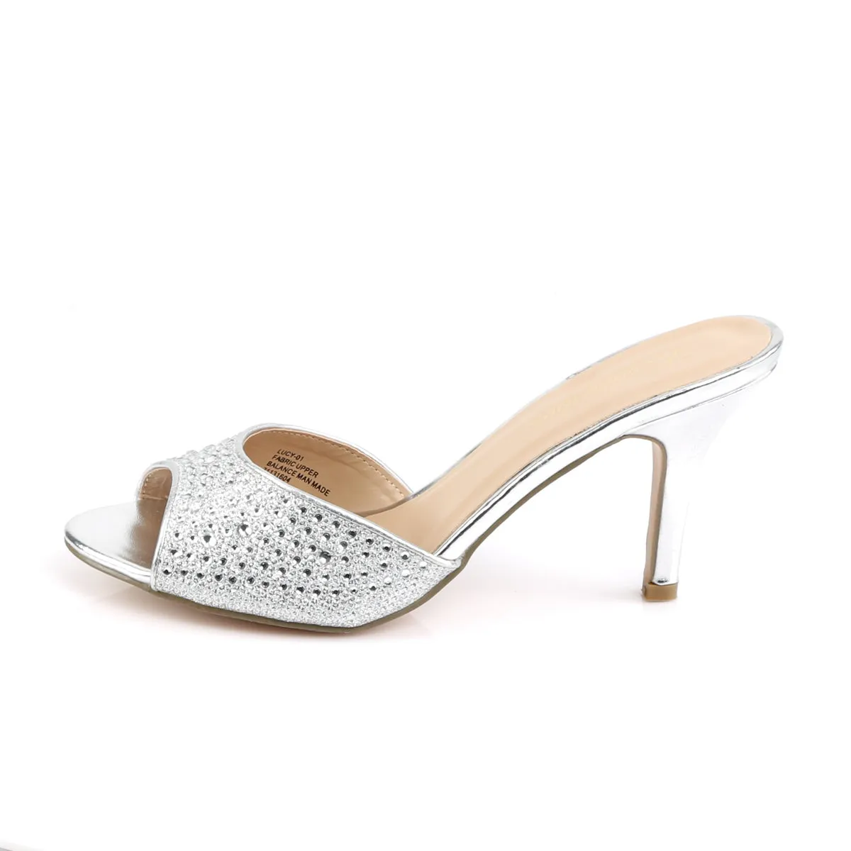 LUCY-01 Fabulicious Silver Glitter Sexy Shoes (High Heels)