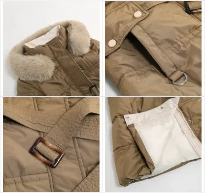 Luexco Womens Down Mid Parka Ski Jacket