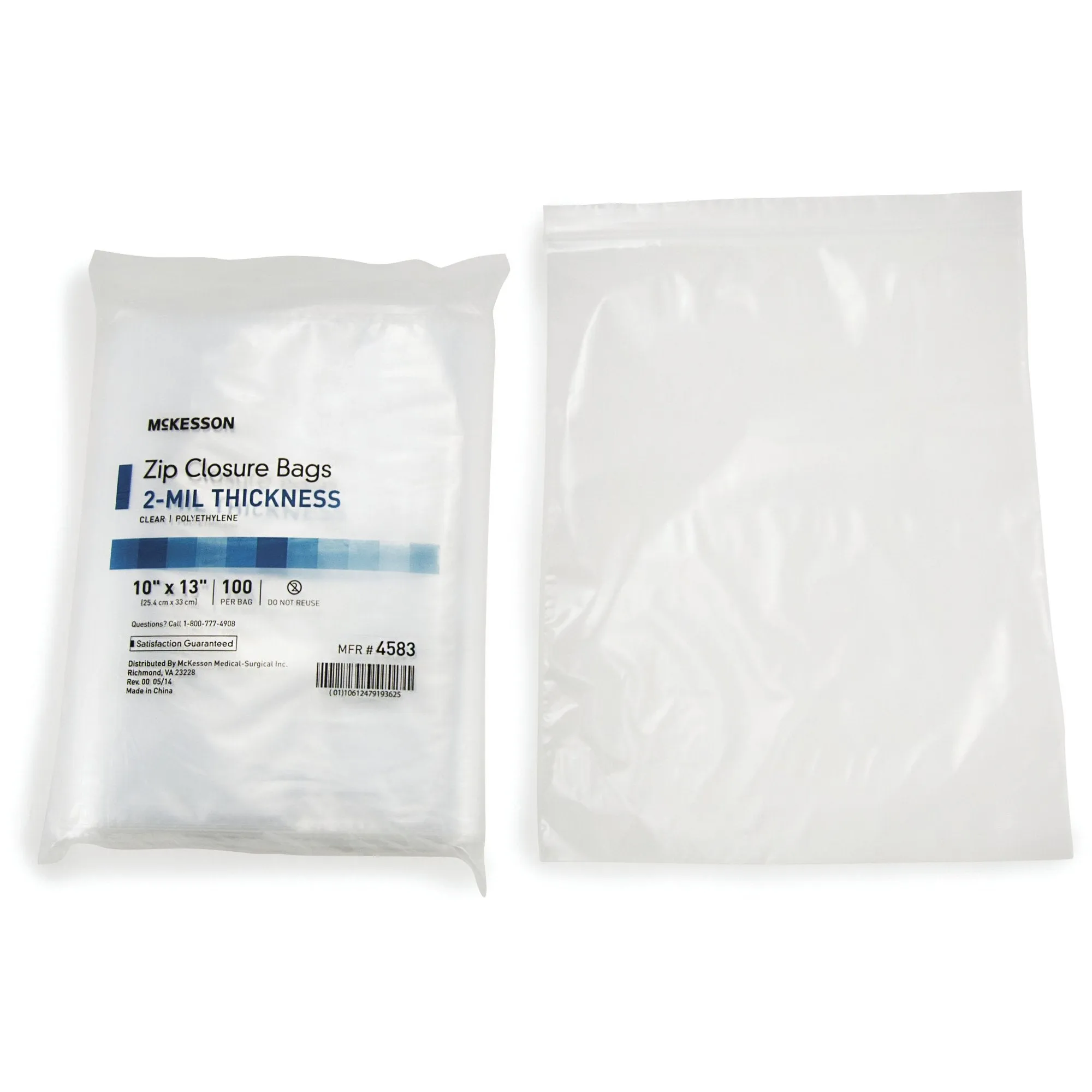 McKesson Zip Closure Bag, 10 X 13 Inches