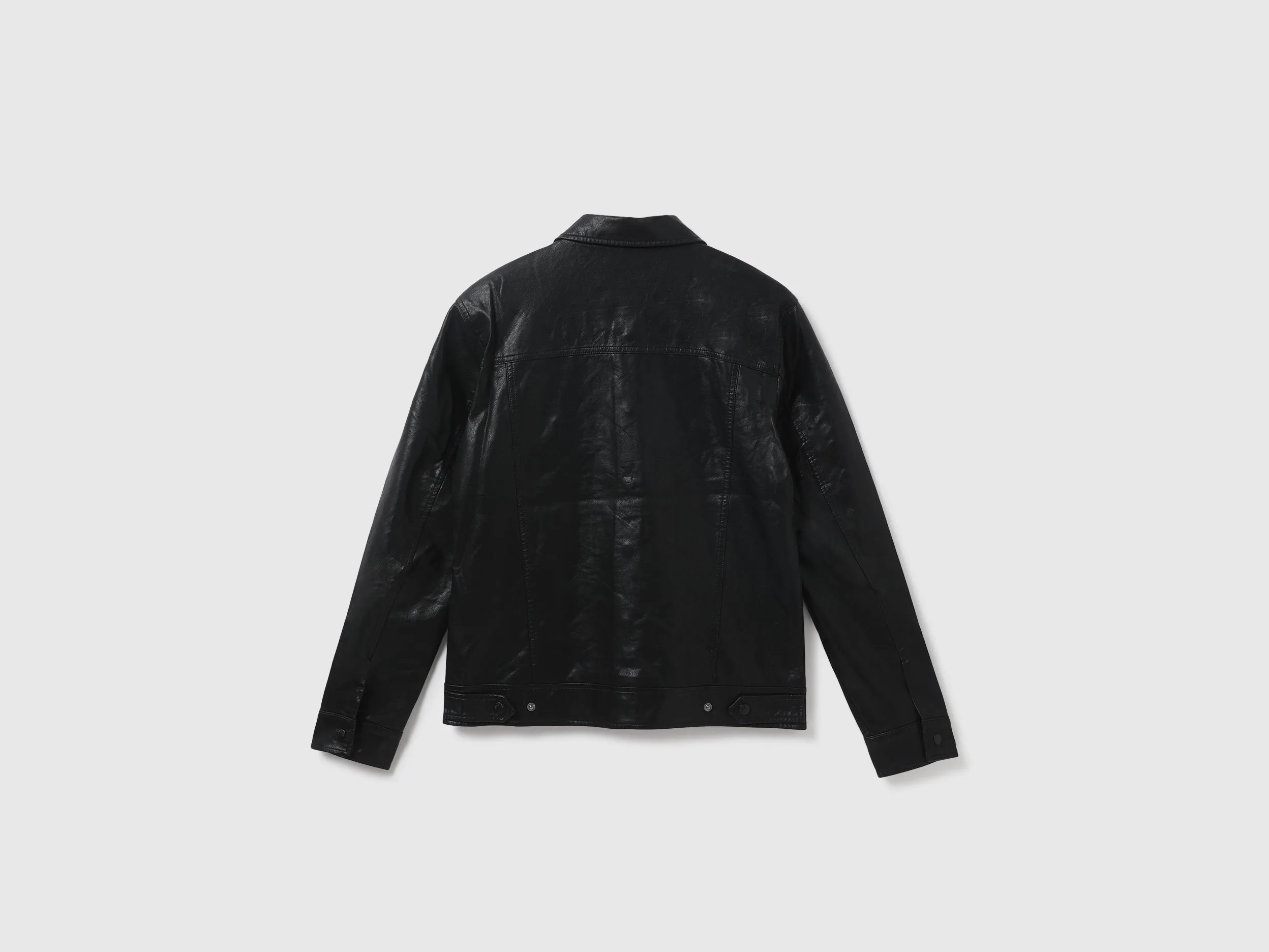 Men Solid Shirt Collar Jacket