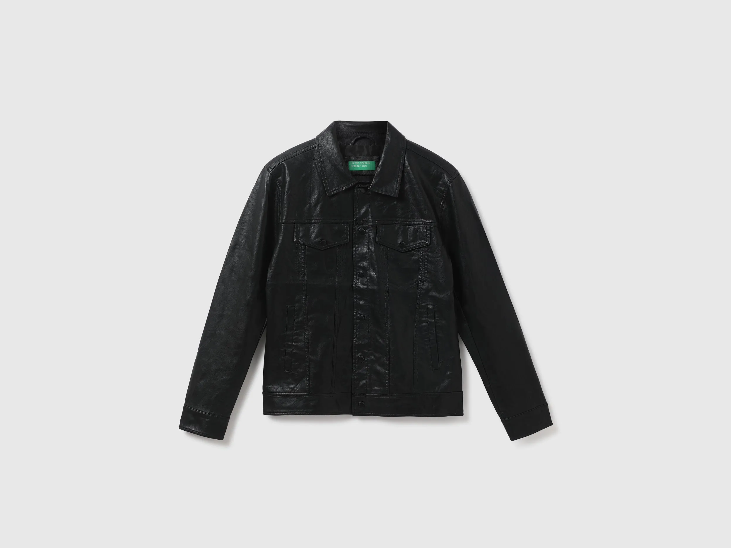 Men Solid Shirt Collar Jacket