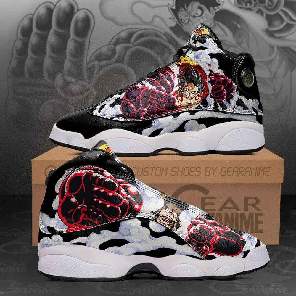 Monkey D Luffy Gear 4 Sneakers Custom Anime OP Shoes