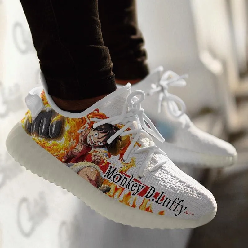 Monkey D Luffy Sneakers Custom Skill OP Anime Shoes