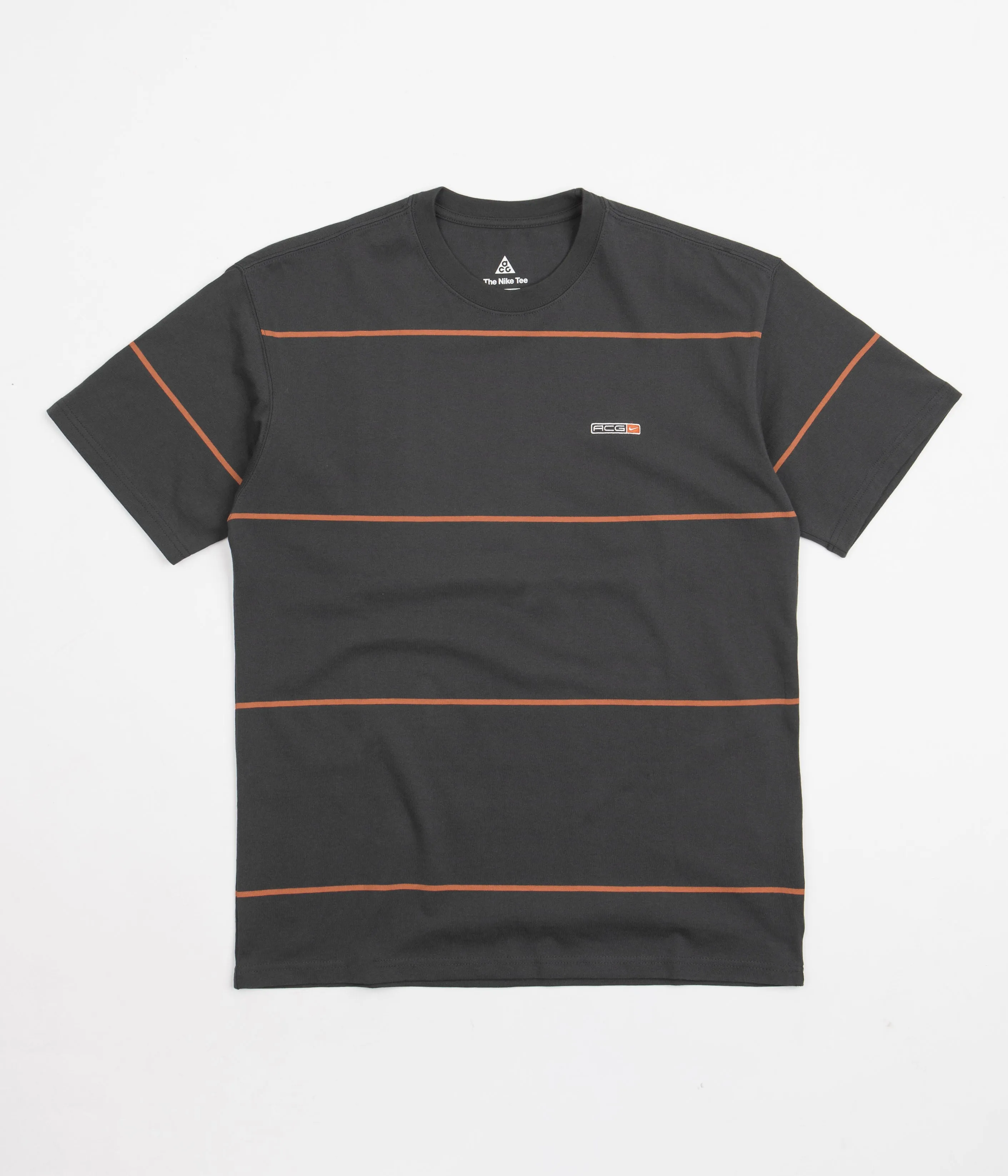 Nike ACG YD Stripe T-Shirt - Dark Smoke Grey / Rust Oxide