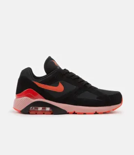 Nike Air Max 180 Shoes - Black / Team Orange - University Red