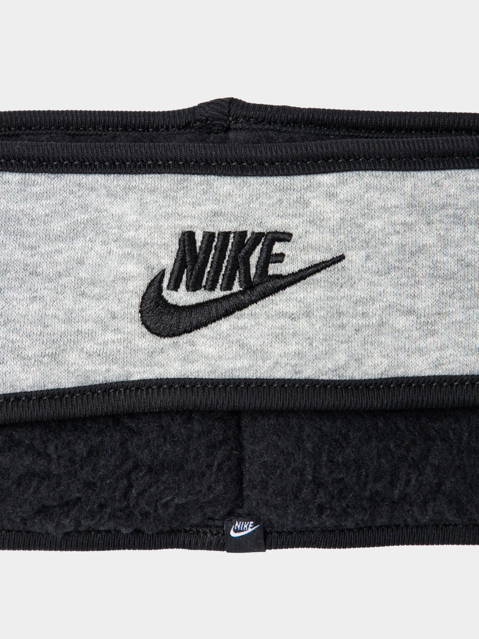 Nike Club Fleece Headband 2.0 Dark Grey Heather / Black - Black