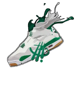 Nike SB x Air Jordan 4 “Pine Green” | illcurrency Black T-Shirt (SPLASH)