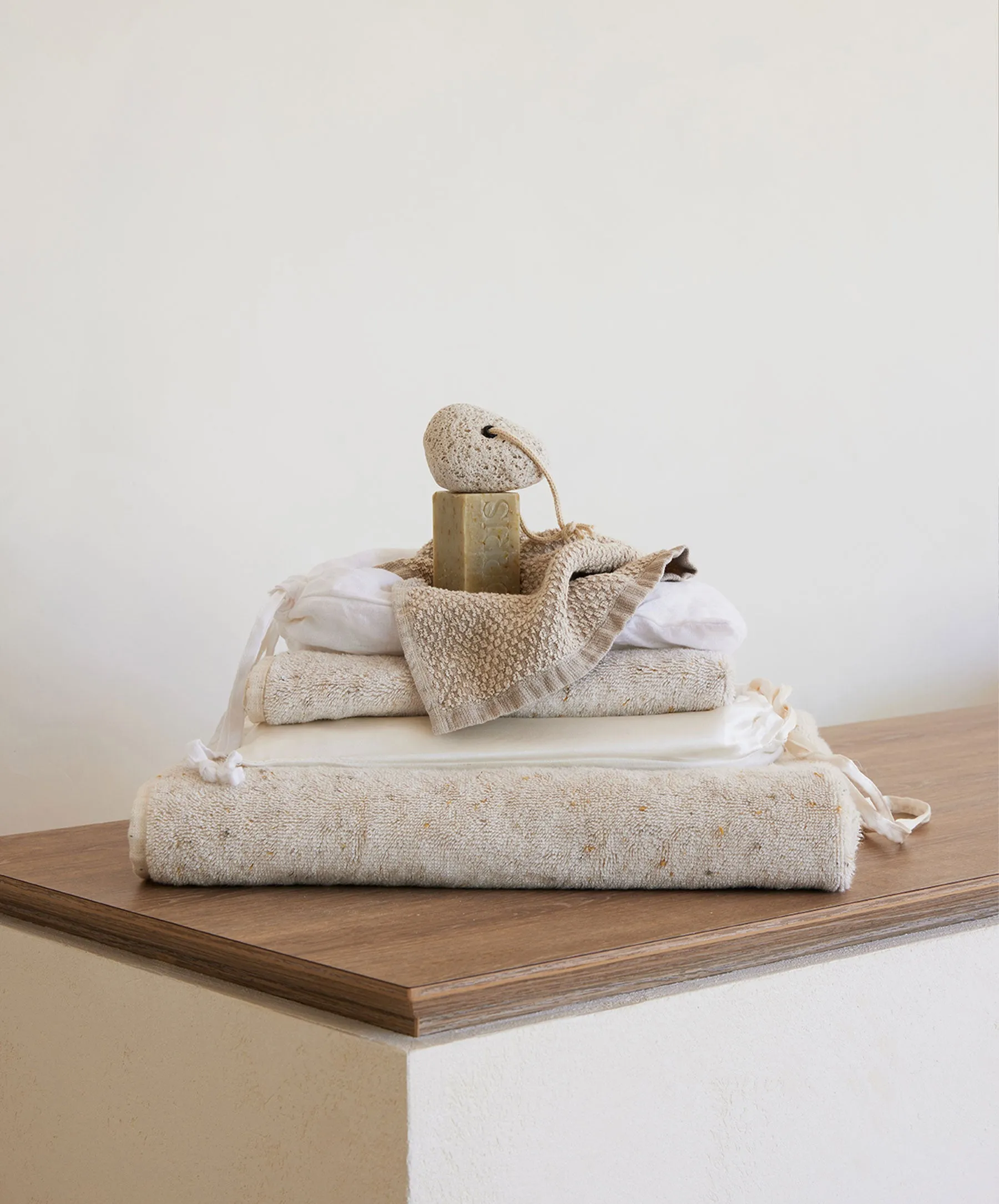 Pure Linen Wash Cloth Bundle - Natural