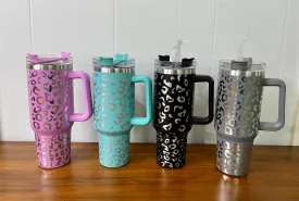 Quencher Tumbler 40 oz- Leopard