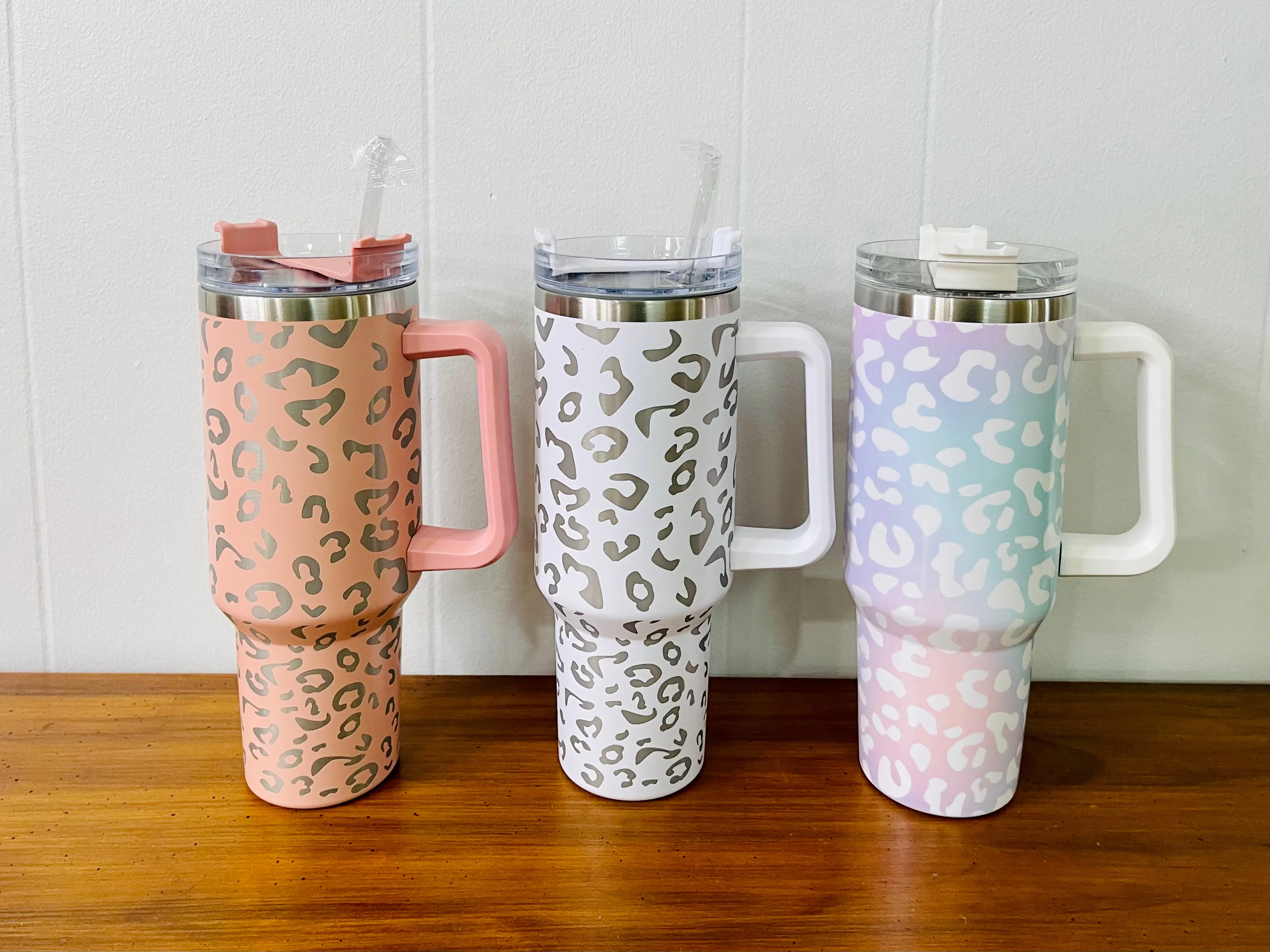 Quencher Tumbler 40 oz- Leopard