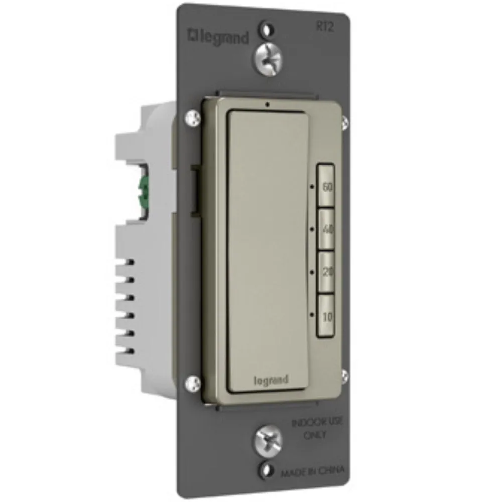 radiant 4-Button Countdown Digital Timer, 10-60 minutes, 120V, Nickel