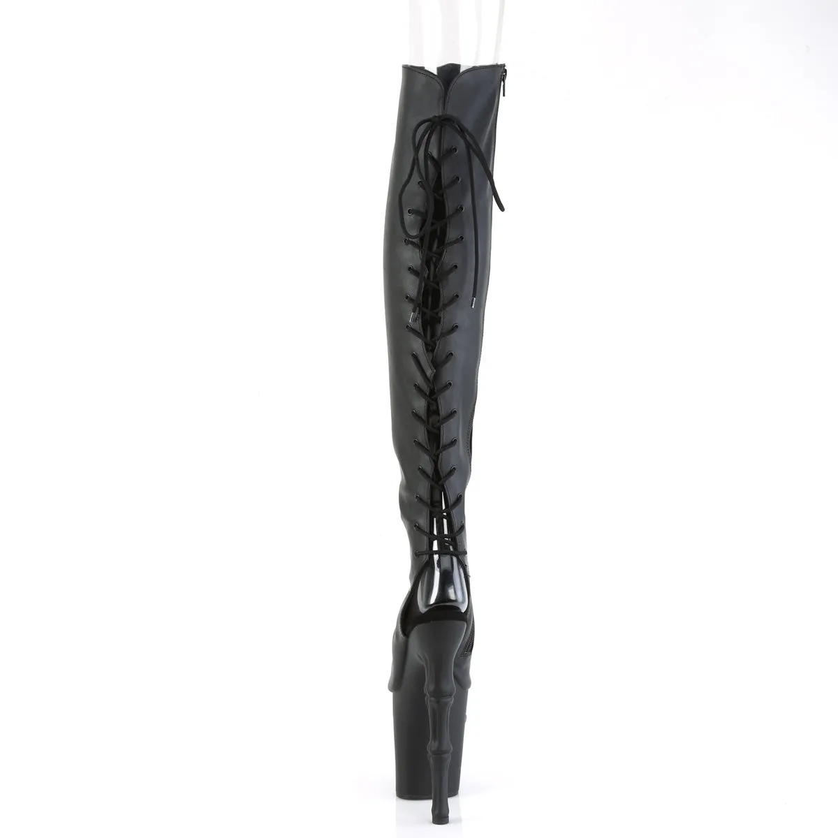 RAPTURE-3019 Pleaser Black Faux Leather Sexy Platform Shoes (Pole Dancing Heels)