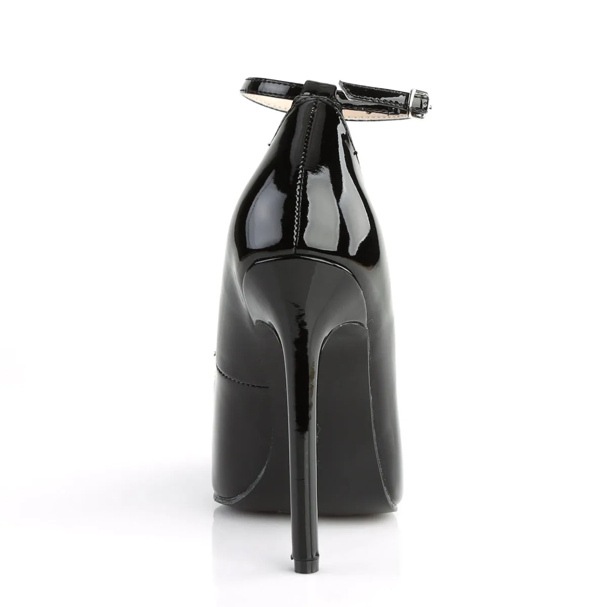 SEXY-23 Pleaser Black Patent Sexy Single Sole Shoes (Fetish Footwear)