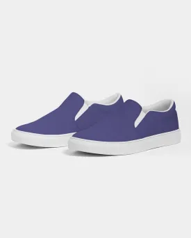 Shaded Midtone Blue Slip-On Canvas Sneakers | Men's | C80M80Y0K30