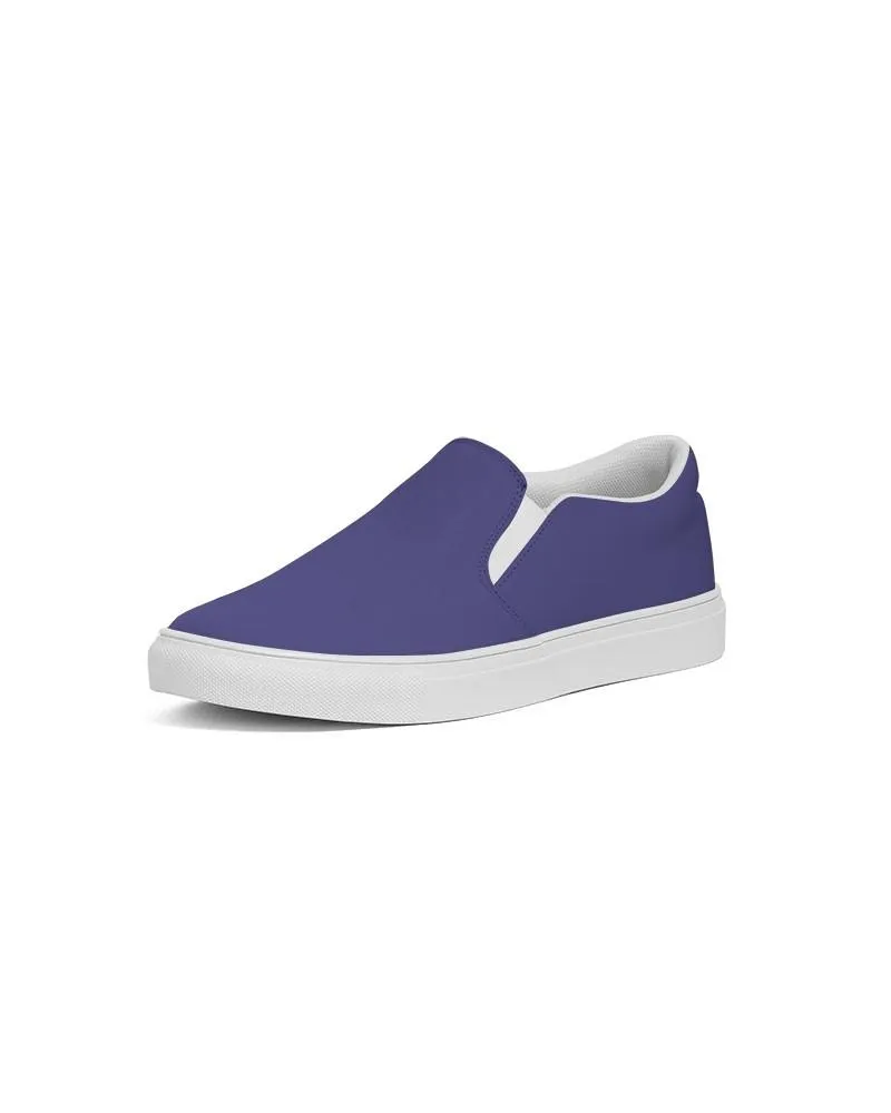 Shaded Midtone Blue Slip-On Canvas Sneakers | Men's | C80M80Y0K30