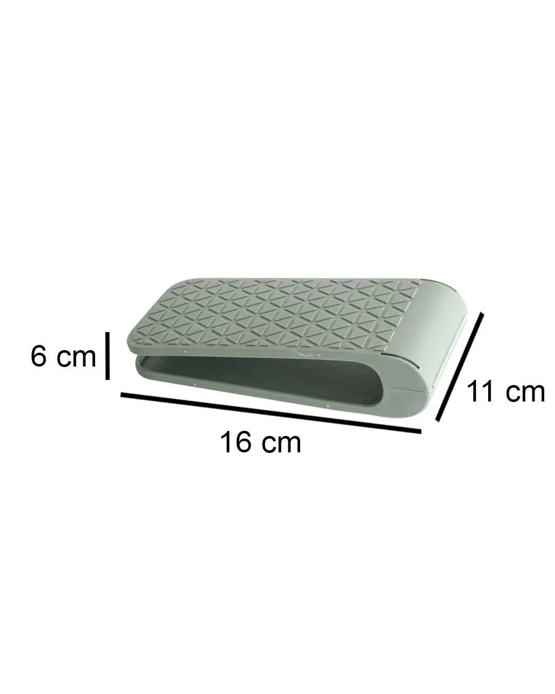 Shoe Organiser, Shoe Slots, Shoe Rack, Light Olive Green, Plastic