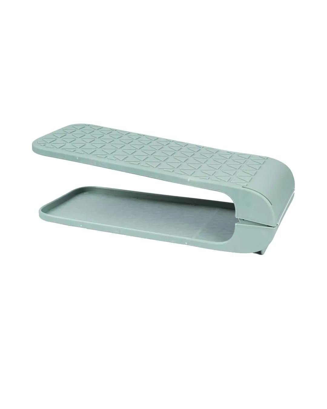 Shoe Organiser, Shoe Slots, Shoe Rack, Light Olive Green, Plastic