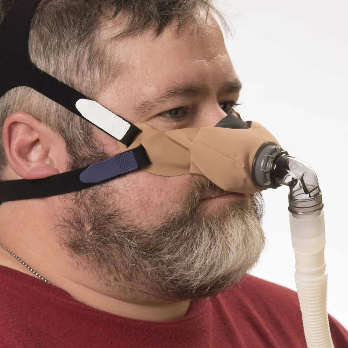 SleepWeaver Elan Soft Cloth Nasal CPAP/BiPAP Mask with Headgear (Includes Free FeatherWeight Tube)