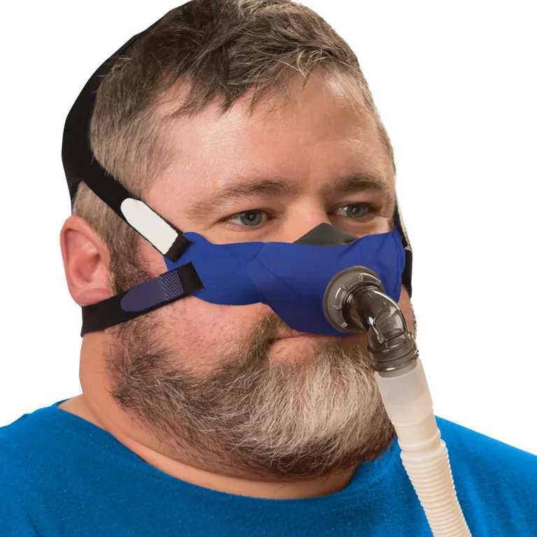 SleepWeaver Elan Soft Cloth Nasal CPAP/BiPAP Mask with Headgear (Includes Free FeatherWeight Tube)