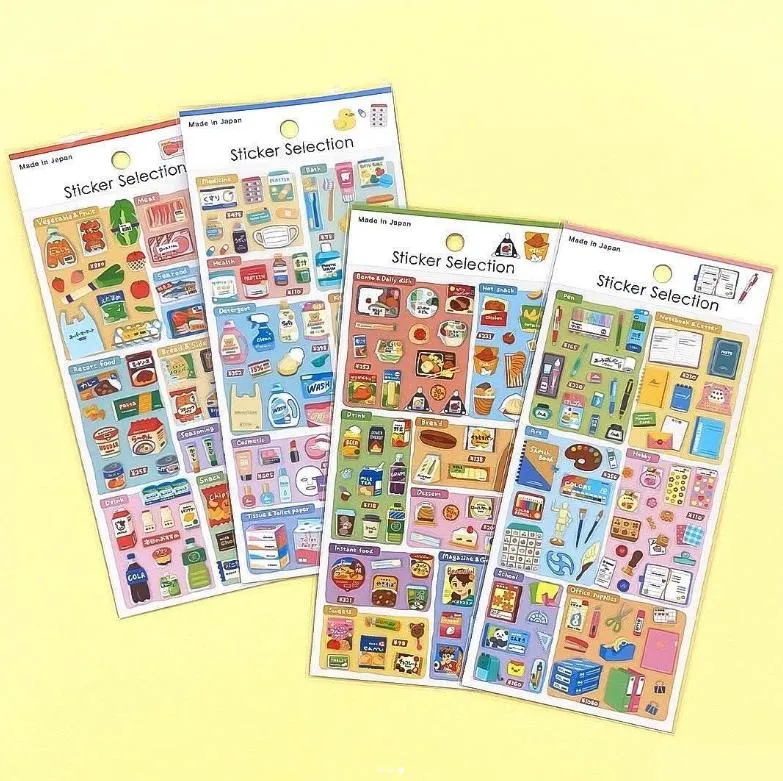 Sticker selection "miniature" -Convenience store / Stationery store- from Japan by GAIA