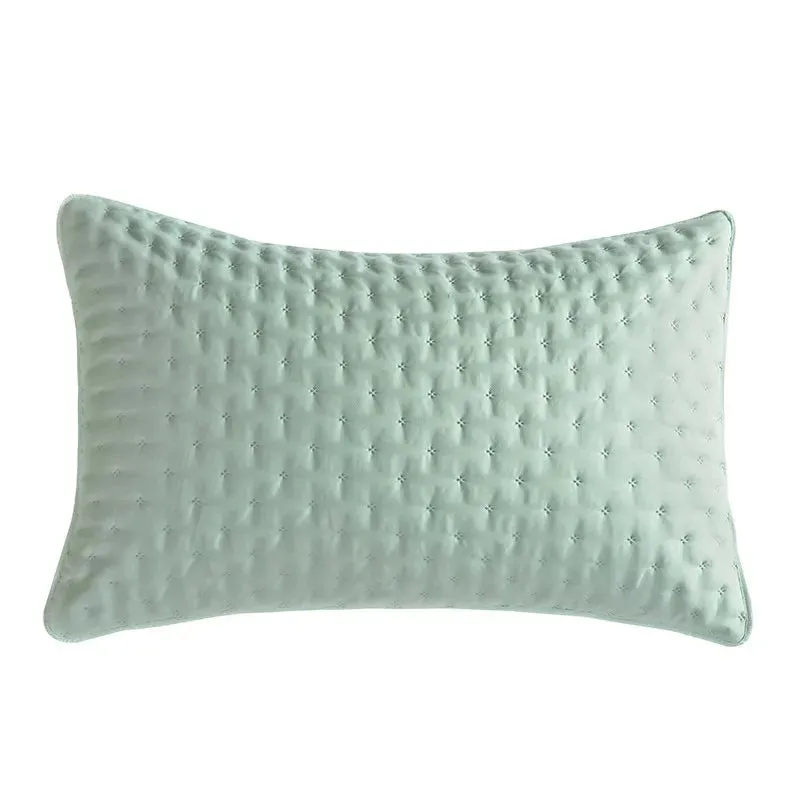 Stitch Taupe Reversible Quilt Set with Pillow Shams - Ultra Soft Microfiber