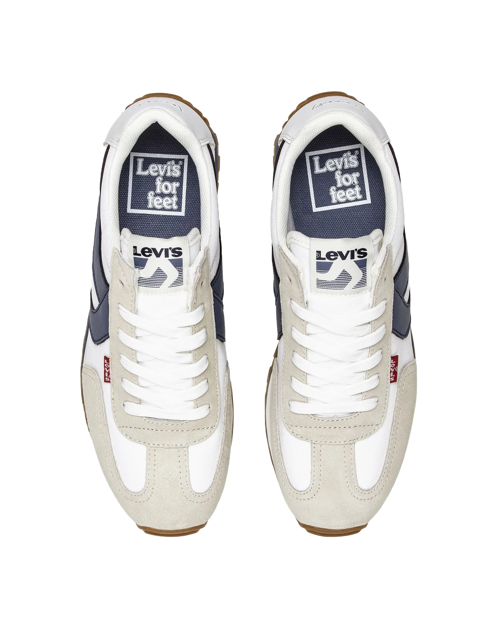Stryder Shoes in Regular White & Navy