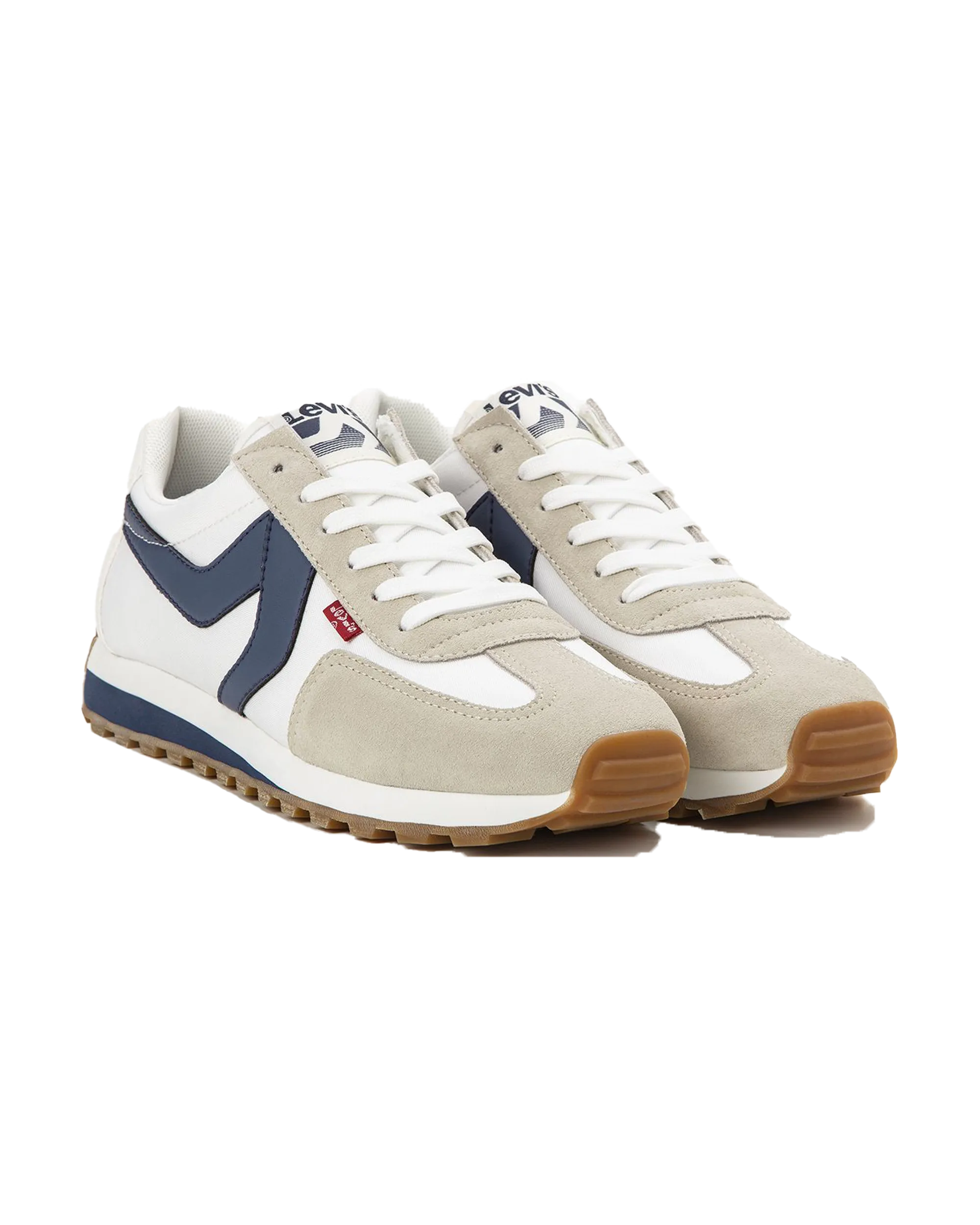Stryder Shoes in Regular White & Navy