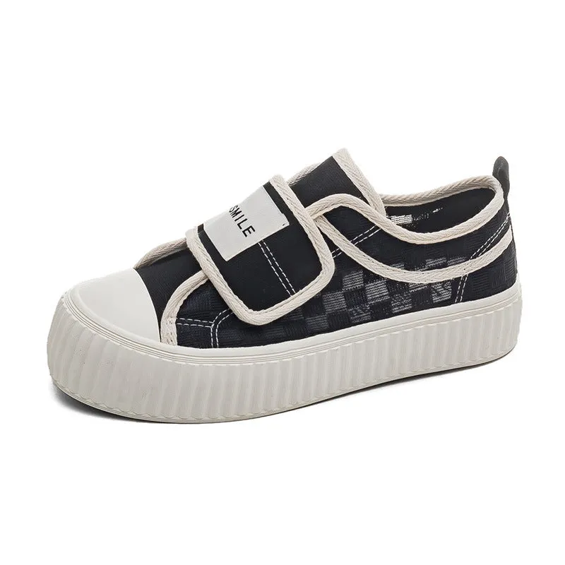 Style White Female Mesh Breathable Leisure Canvas Shoes