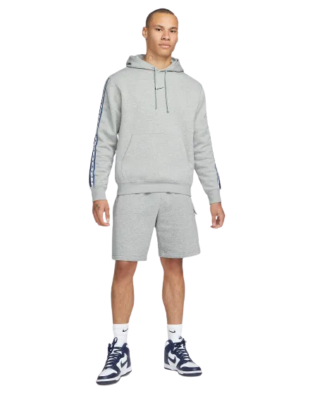 Sweat à capuche Nike Sportswear Fleece - Gris/Blanc/Bleu
