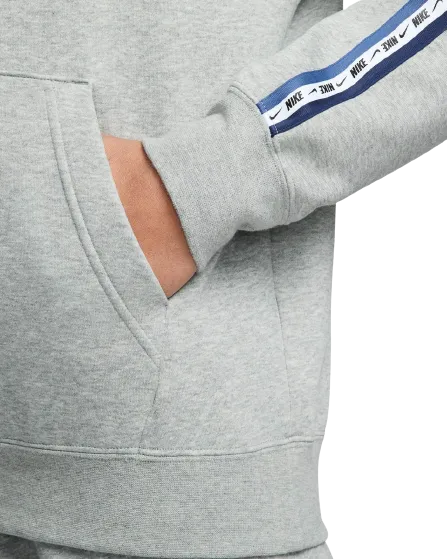 Sweat à capuche Nike Sportswear Fleece - Gris/Blanc/Bleu