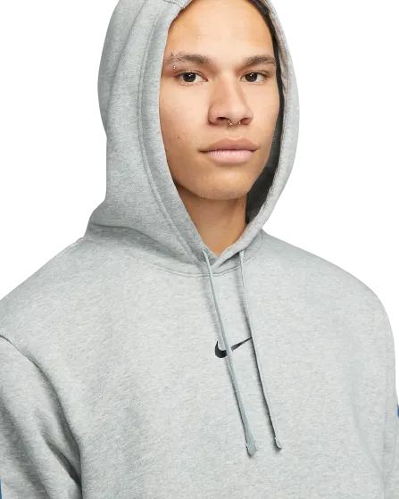 Sweat à capuche Nike Sportswear Fleece - Gris/Blanc/Bleu