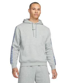 Sweat à capuche Nike Sportswear Fleece - Gris/Blanc/Bleu