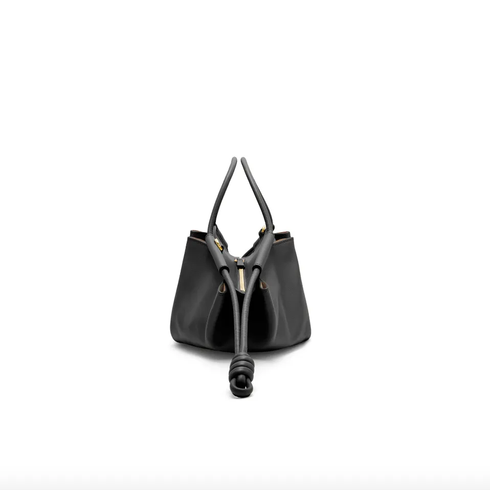 The Paseo Bag in Shiny Nappa - Black