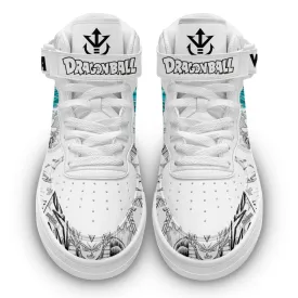 Vegeta Blue Sneakers Air Mid Custom Dragon Ball Anime Shoes Mix Manga