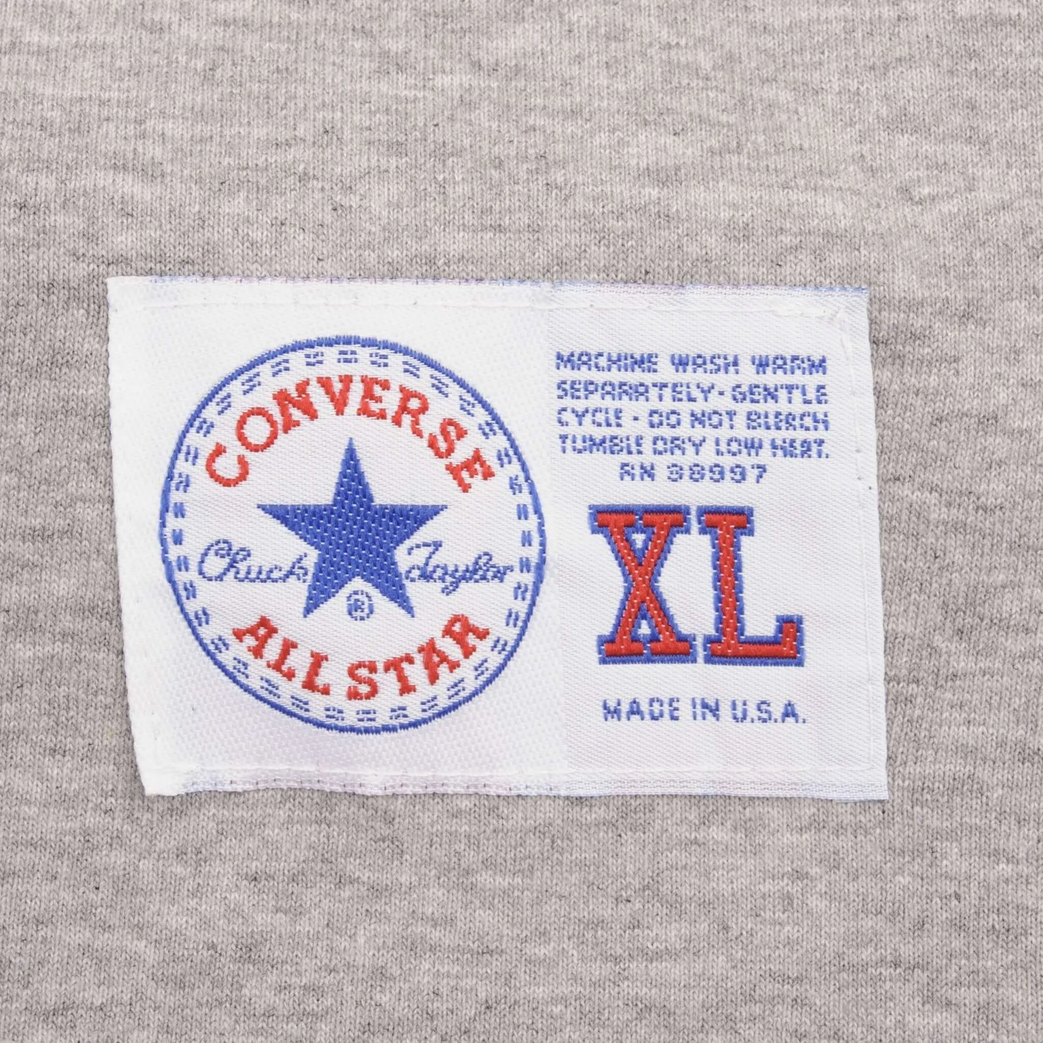 VINTAGE DEADSTOCK CONVERSE BASKETBALL ALL STAR TEE SHIRT 1990S XL MADE IN USA