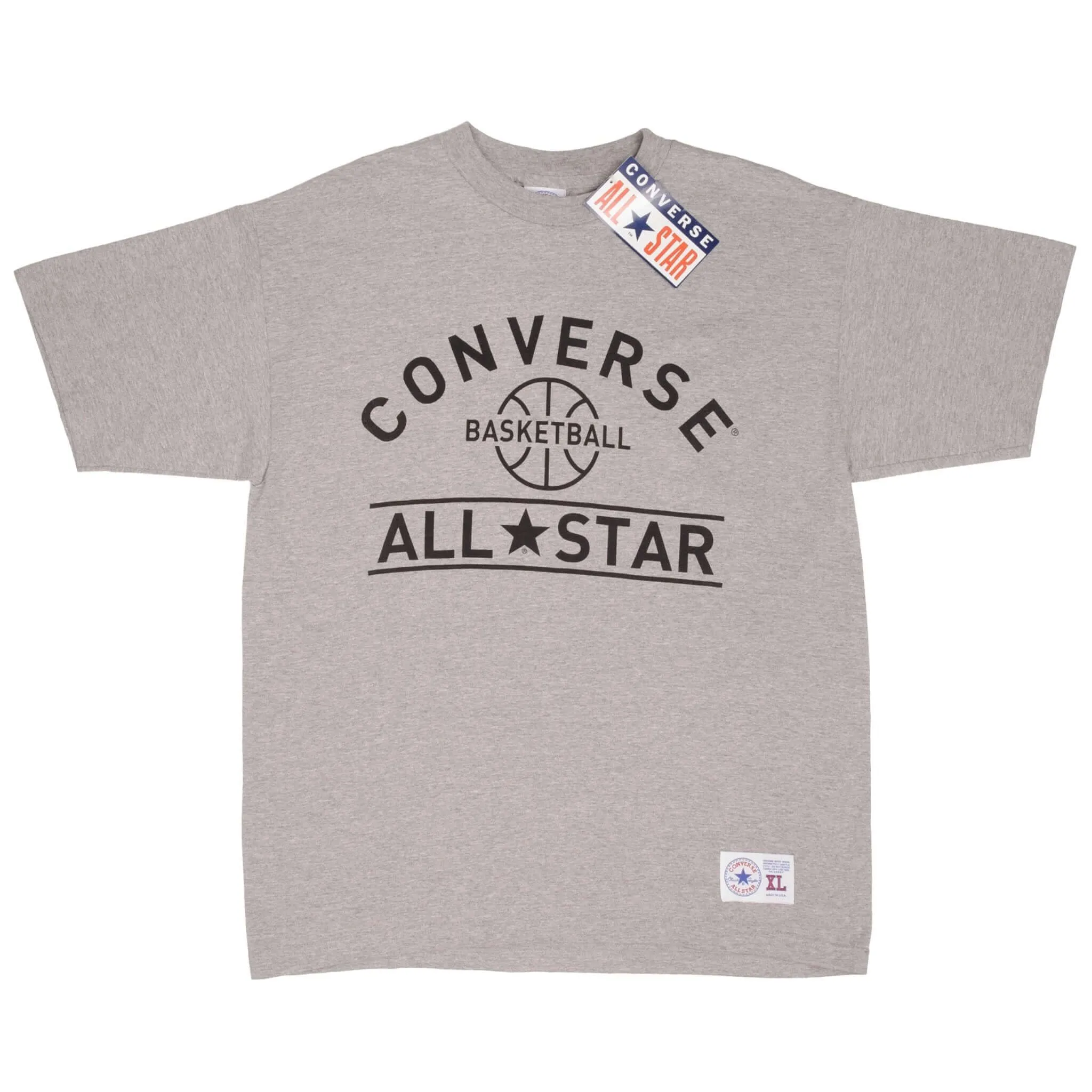 VINTAGE DEADSTOCK CONVERSE BASKETBALL ALL STAR TEE SHIRT 1990S XL MADE IN USA