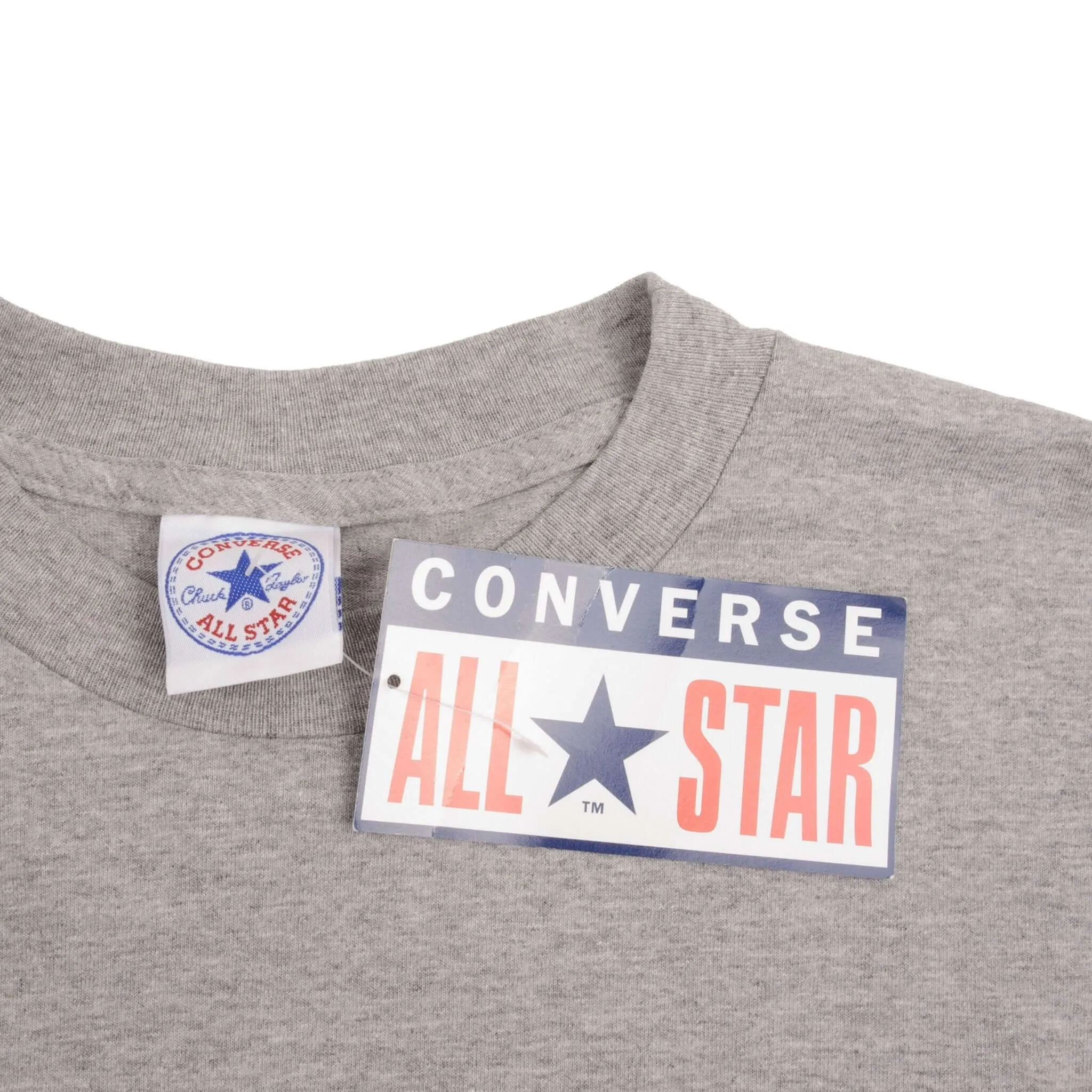 VINTAGE DEADSTOCK CONVERSE BASKETBALL ALL STAR TEE SHIRT 1990S XL MADE IN USA