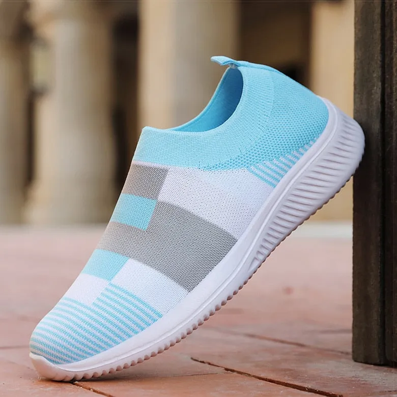 Vulcanized Knitted Sneakers Shoes For Women
