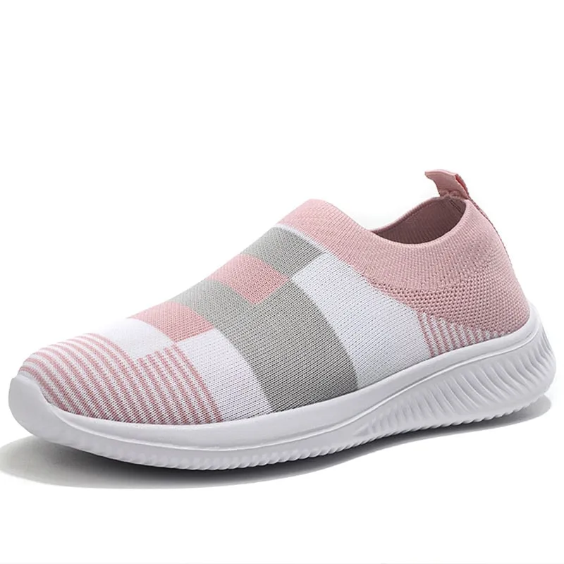 Vulcanized Knitted Sneakers Shoes For Women