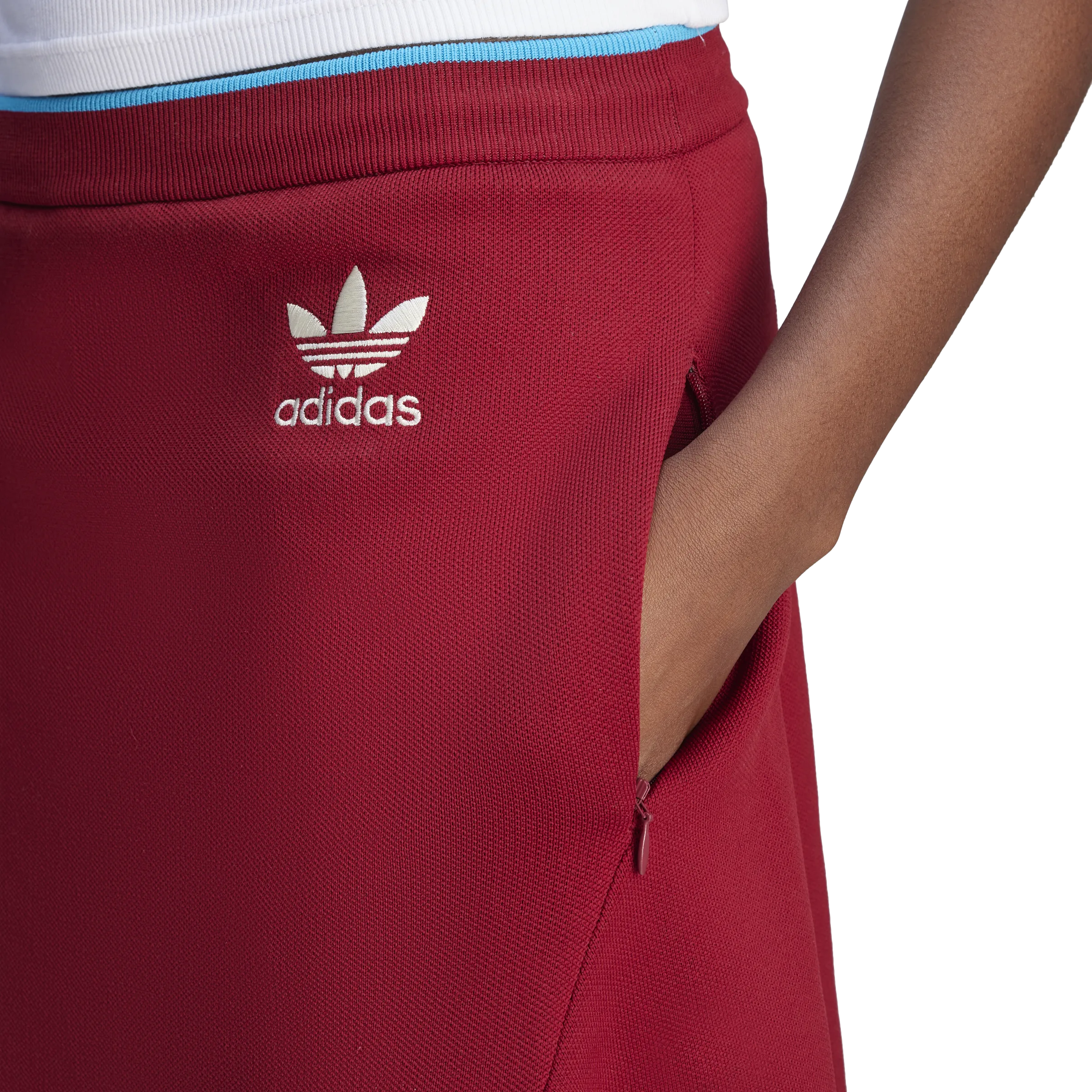   Wales Bonner Skirt 'Collegiate Burgundy'
