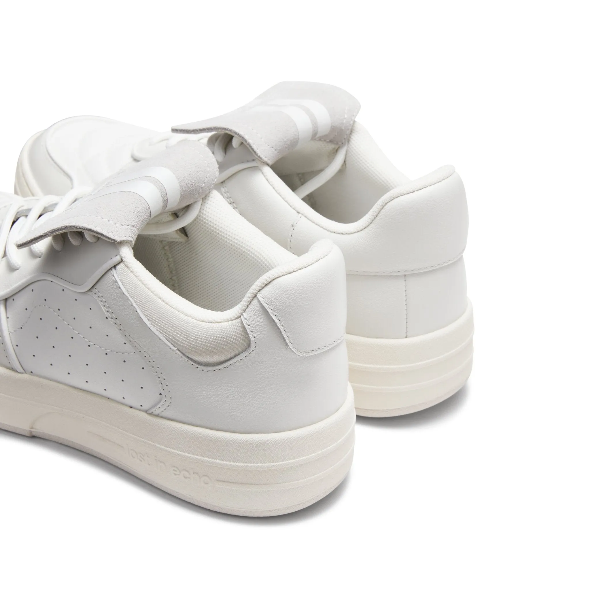 White Thick Sole Skateboard Shoes