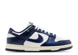 Wmns Nike Dunk Low Prm "VINTAGE NAVY" FN7197 100
