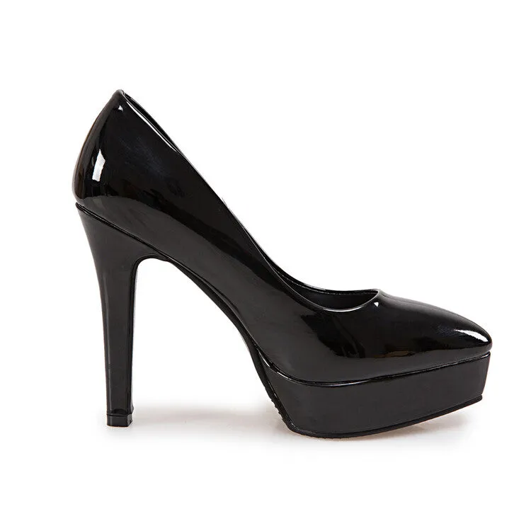 Women's Pointed Toe Stiletto Heel Platform Pumps