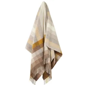 Wooldale Wool Throw 185x140cm in gold